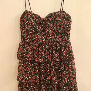 Sexy rose mini dress